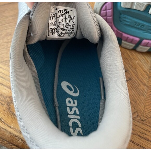 Asics Dyna Flyte 2 Gray Blue Running Shoes Womens 6.5 Athletic Sneaker - T7D5N - Picture 13 of 13